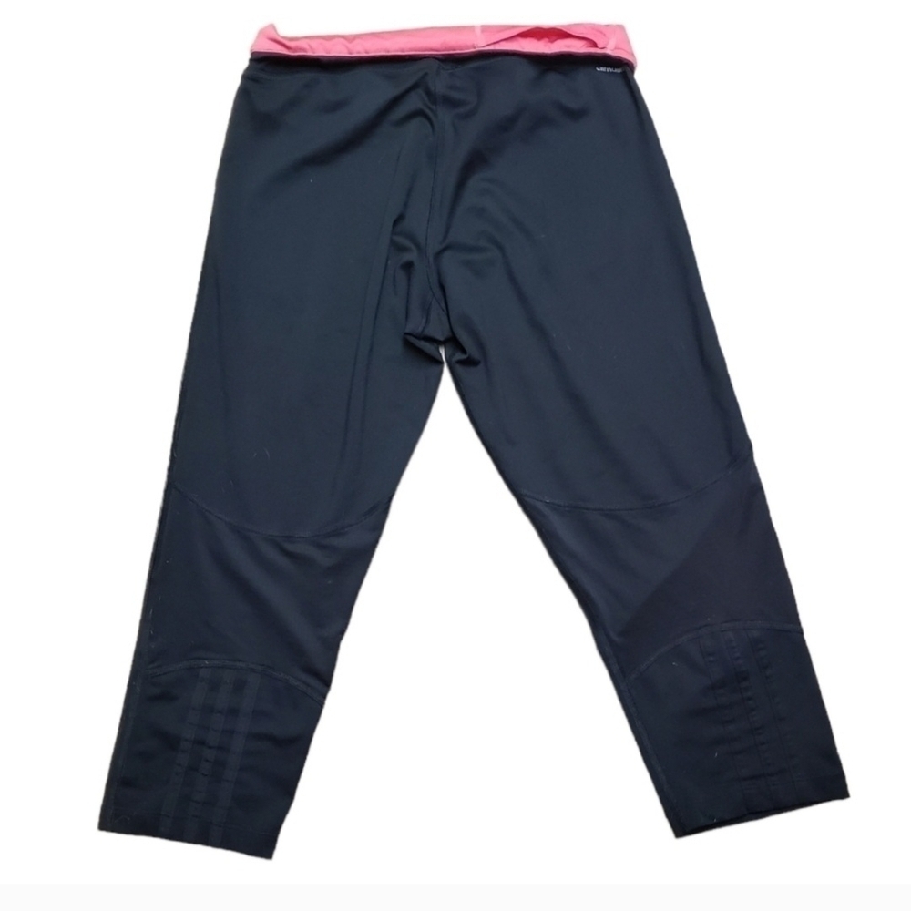 Adidas Climalite Capri Leggings Black Pink Size Small - Picture 6 of 10